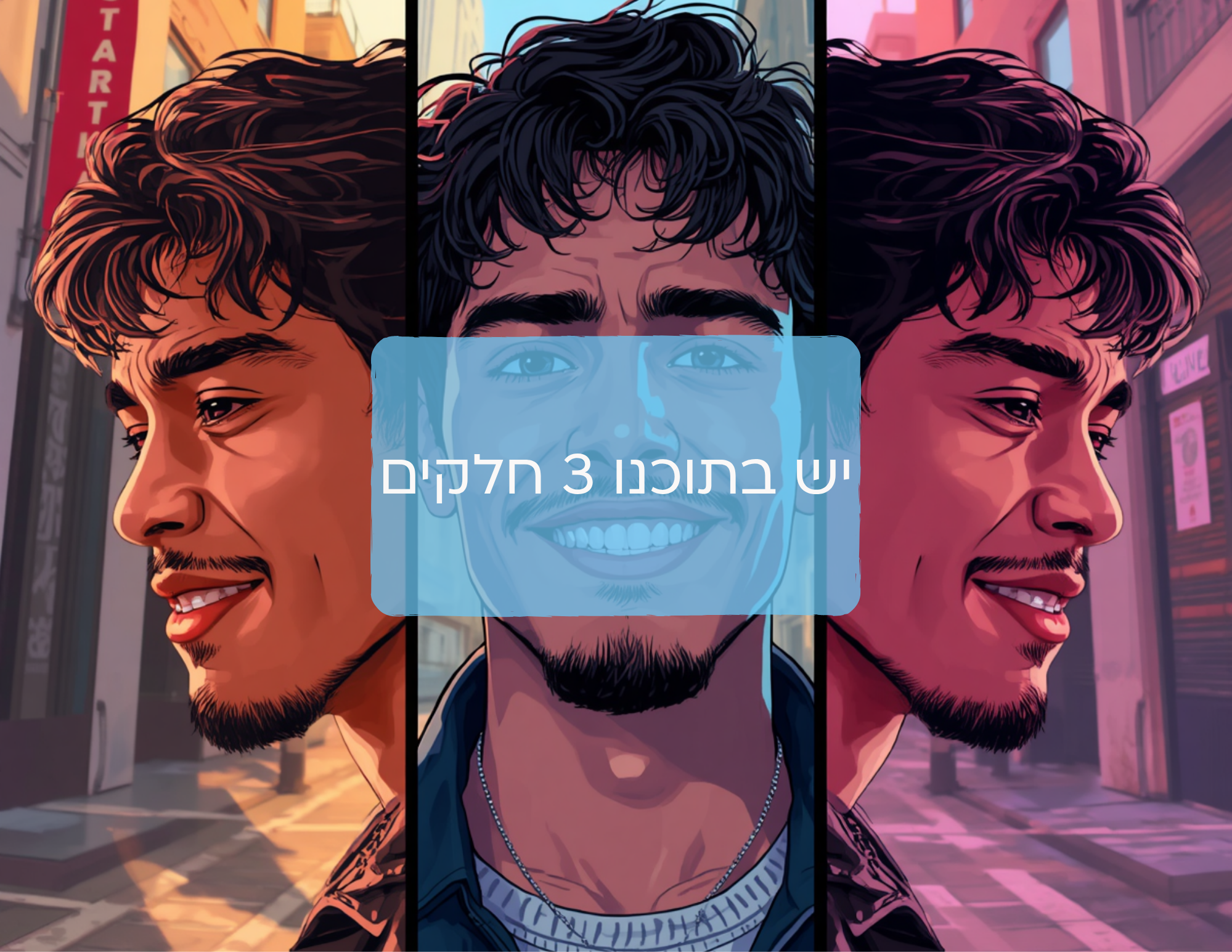 שלושה אנשים בתוך אדם אחד